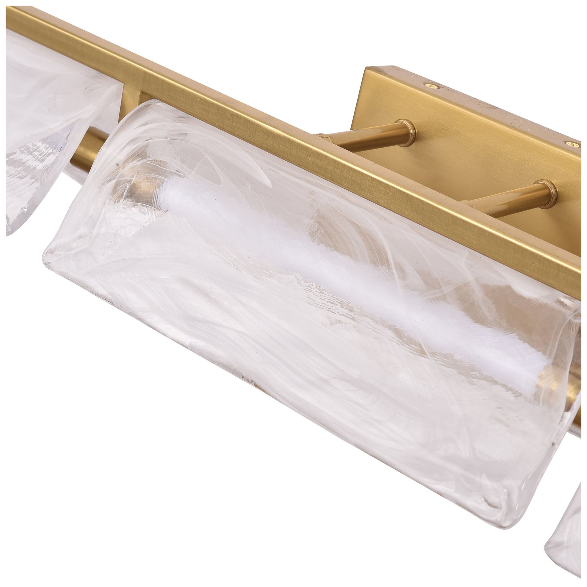 Image 6 Varaluz Mingle 38" Satin Brass 3-Light Bath Light more views