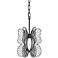 Varaluz Monarch 9" Wide Black Butterfly Mini Pendant Light
