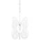 Varaluz Monarch 9" Wide White Butterfly Mini Pendant Light