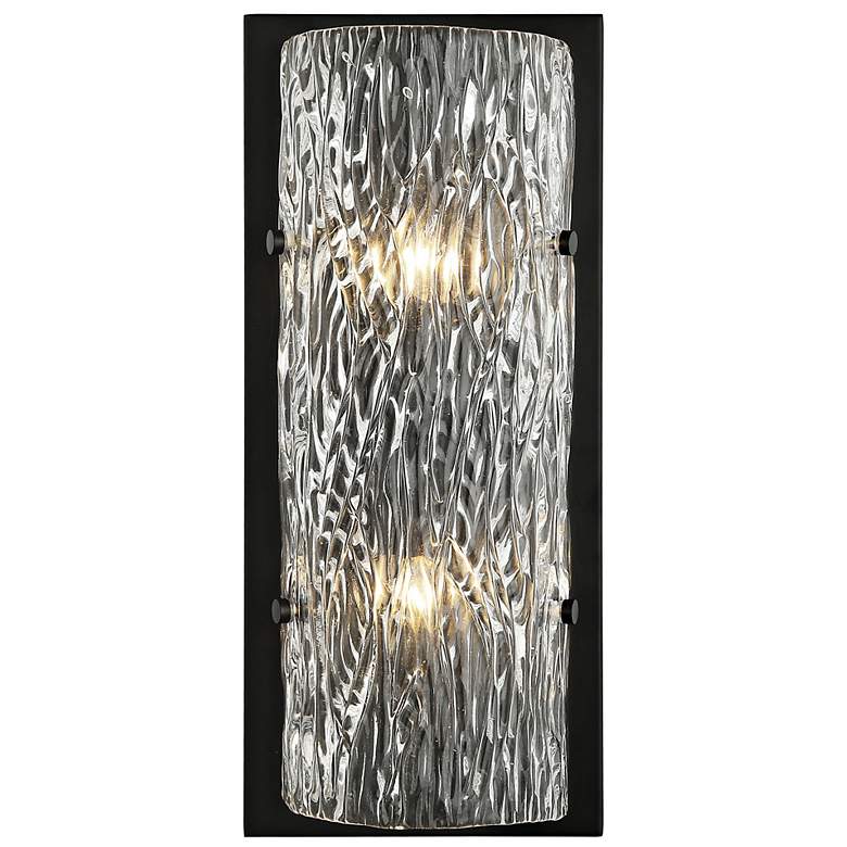Image 1 Varaluz Morgan 17" High Black ADA Wall Sconce