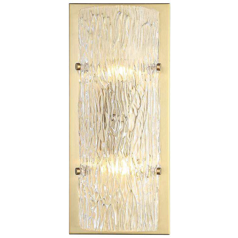 Image 1 Varaluz Morgan 17" High Satin Brass Wall Sconce
