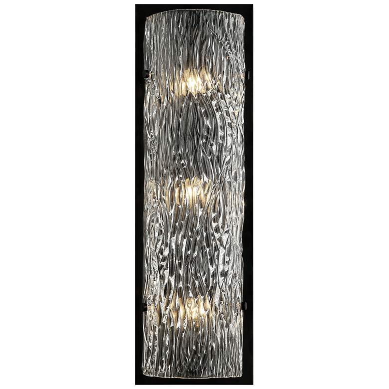 Image 1 Varaluz Morgan 23 1/2" High Black Wall Sconce