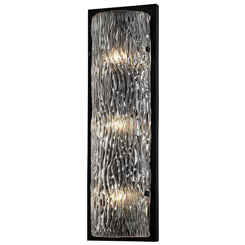 Image 3 Varaluz Morgan 23 1/2" High Black Wall Sconce more views