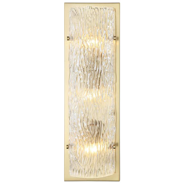 Image 1 Varaluz Morgan 23 1/2" High Satin Brass Wall Sconce