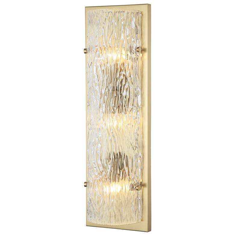 Image 2 Varaluz Morgan 23 1/2" High Satin Brass Wall Sconce more views