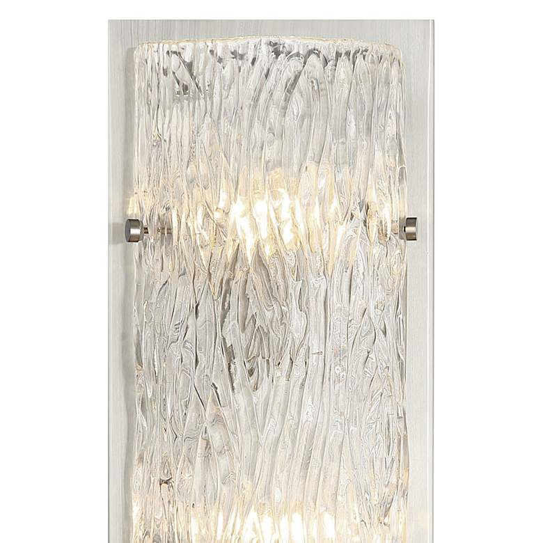 Image 2 Varaluz Morgan 23 1/2"H Brushed Nickel 3-Light Wall Sconce more views