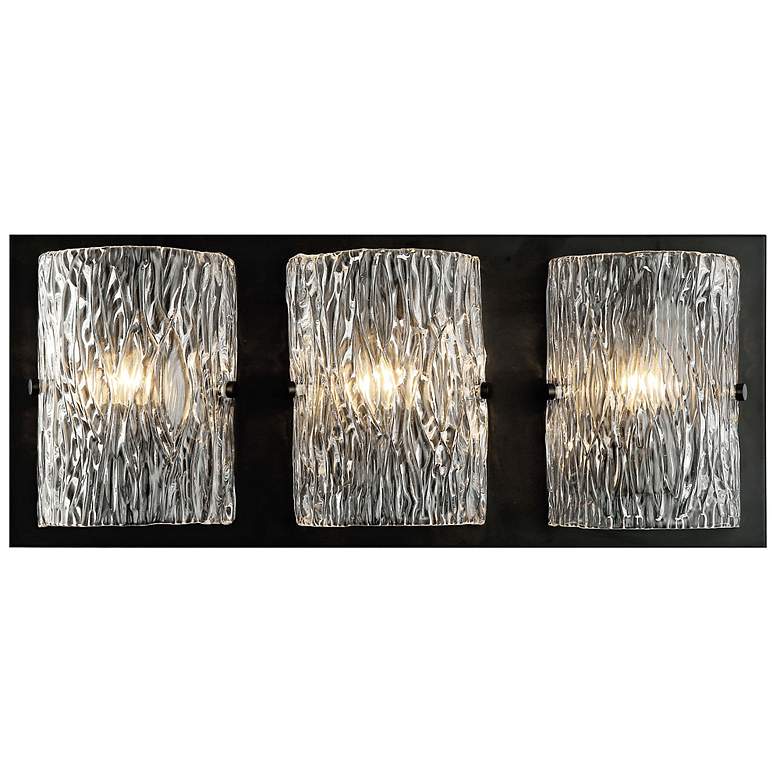 Image 1 Varaluz Morgan 23" Wide Black 3-Light Bath Light
