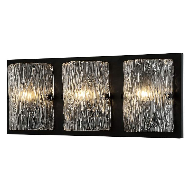 Image 2 Varaluz Morgan 23" Wide Black 3-Light Bath Light more views