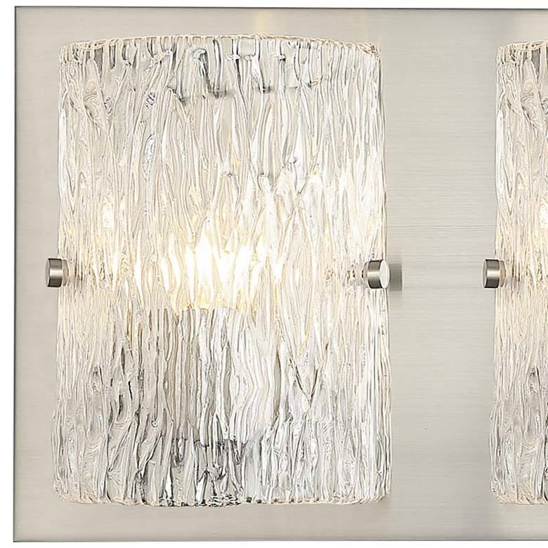 Image 2 Varaluz Morgan 23" Wide Brushed Nickel 3-Light Bath Light more views