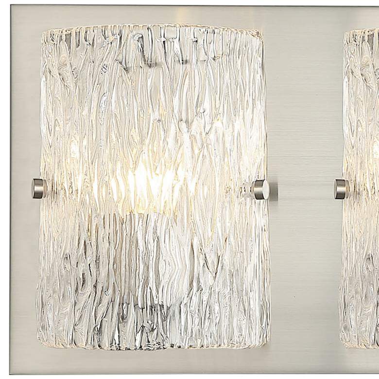 Image 2 Varaluz Morgan 23 inch Wide Brushed Nickel 3-Light Bath Light more views