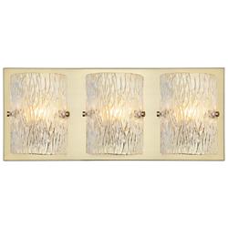 Varaluz Morgan 23" Wide Satin Brass 3-Light Bath Light