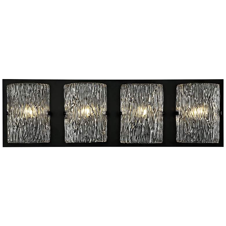 Image 1 Varaluz Morgan 31" Wide Black 4-Light Vanity Bath Light