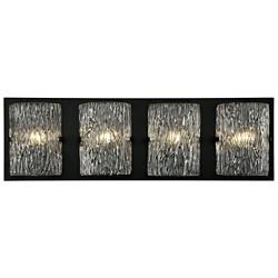 Varaluz Morgan 31" Wide Black 4-Light Vanity Bath Light
