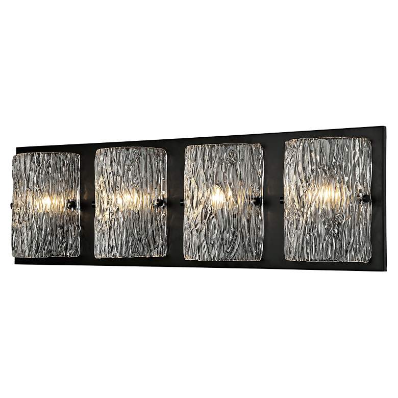 Image 3 Varaluz Morgan 31" Wide Black 4-Light Vanity Bath Light more views