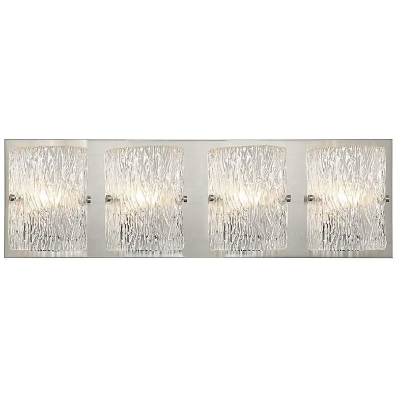 Image 1 Varaluz Morgan 31" Wide Brushed Nickel 4-Light Bath Light