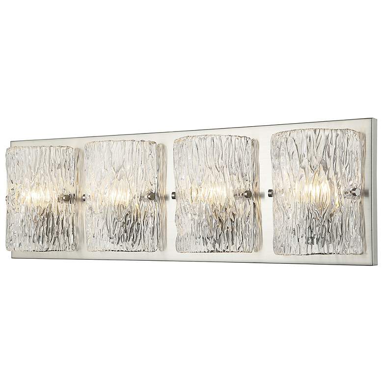 Image 3 Varaluz Morgan 31" Wide Brushed Nickel 4-Light Bath Light more views