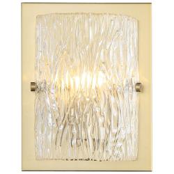 Varaluz Morgan 9 3/4" High Satin Brass Wall Sconce