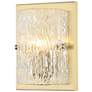 2_Varaluz Morgan 9 3/4" High Satin Brass Wall Sconce more views