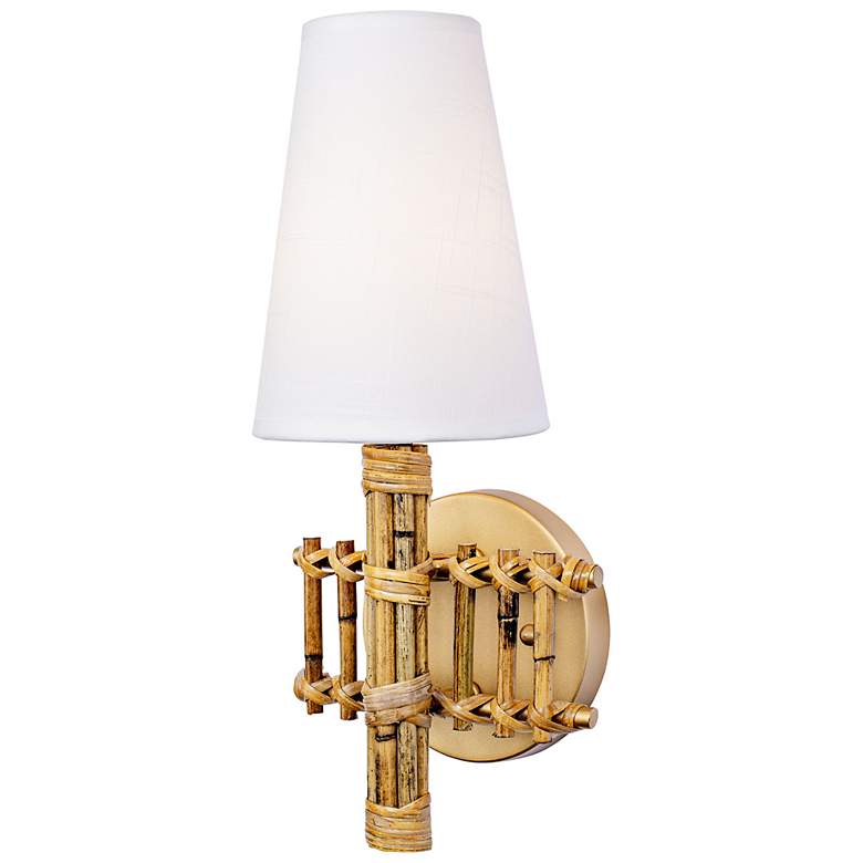 Image 3 Varaluz Nevis 14" High French Gold Wall Sconce more views