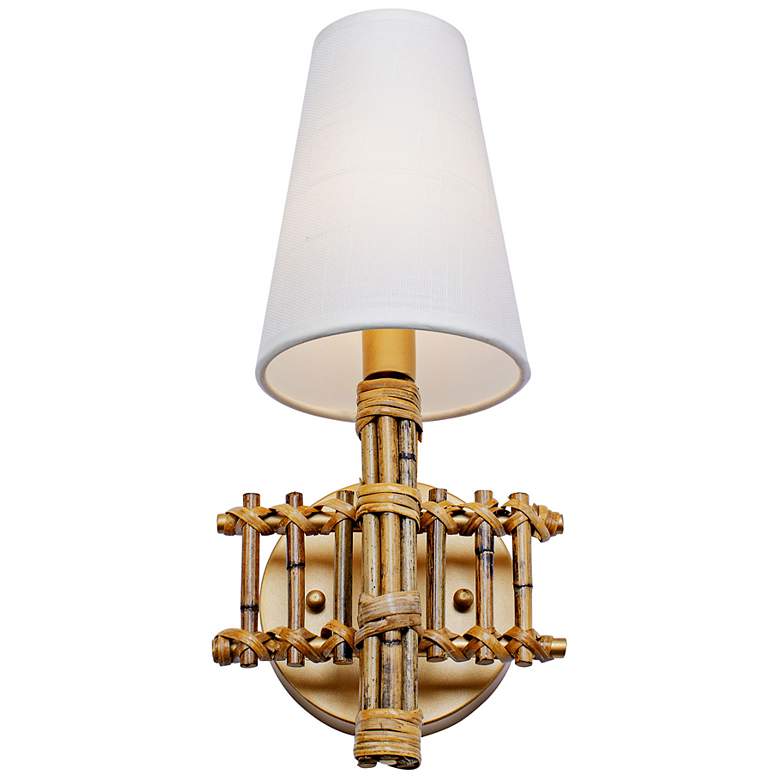 Image 5 Varaluz Nevis 14" High French Gold Wall Sconce more views