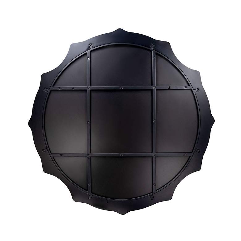 Image 4 Varaluz Not Baroque Black Metal 47" Oversized Wall Mirror more views