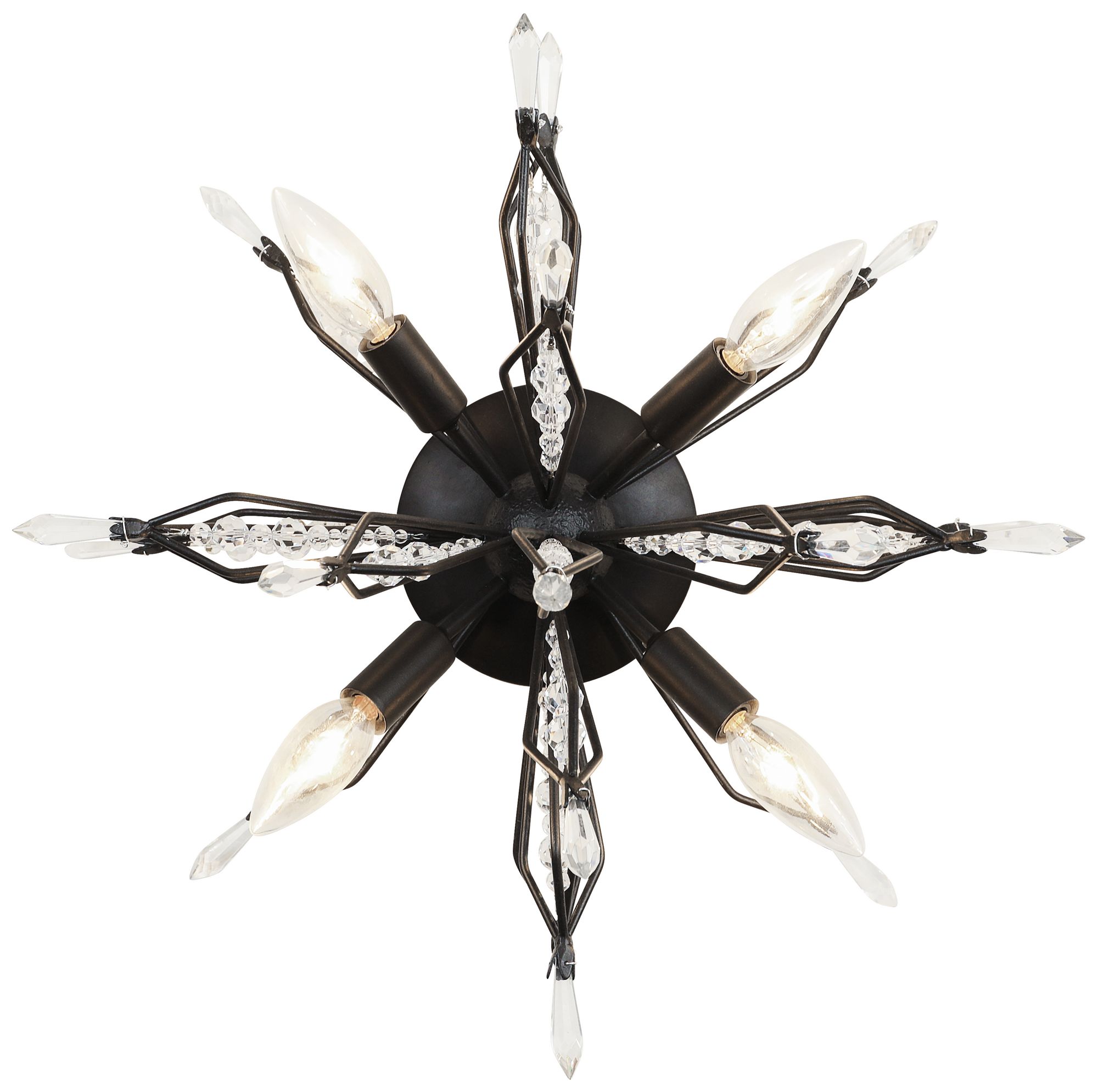 Varaluz Orbital 18 1/4" Wide Carbon 4-Light Ceiling Light