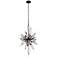 Varaluz Orbital 20" Wide Carbon and Crystal Foyer Pendant