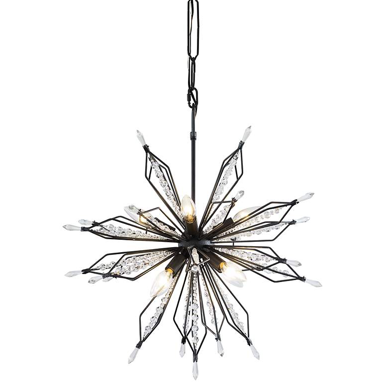 Image 1 Varaluz Orbital 22 inch Wide Carbon 8-Light Sputnik Pendant