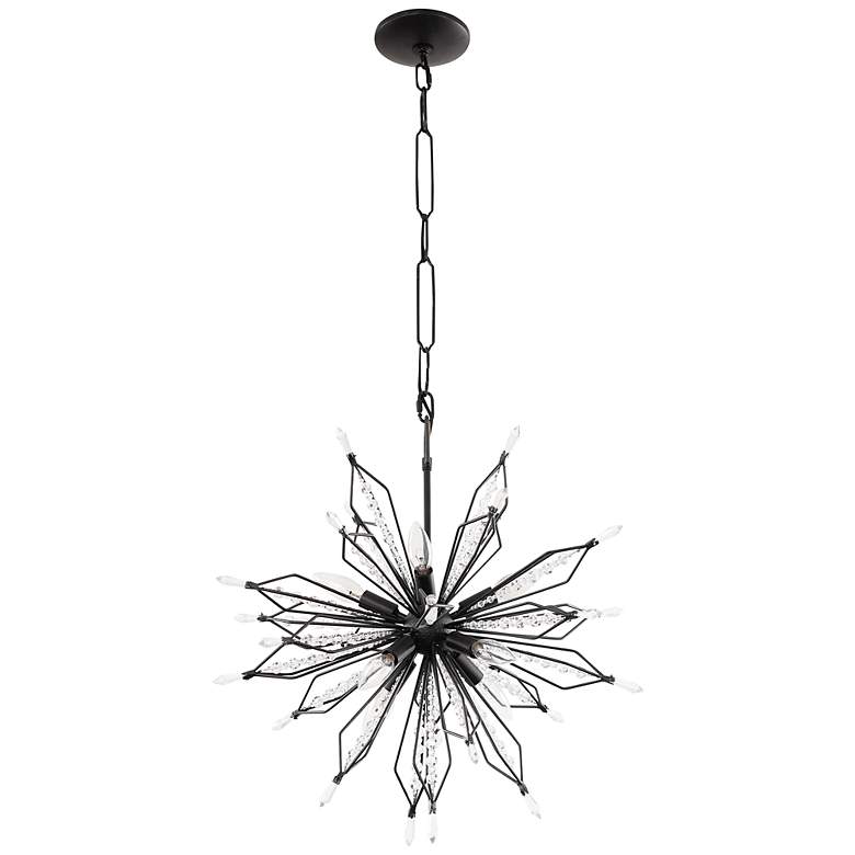 Image 3 Varaluz Orbital 22 inch Wide Carbon 8-Light Sputnik Pendant more views