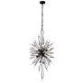 2_Varaluz Orbital 24" Black and Crystal 20-Light Modern Foyer Chandelier more views