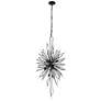 3_Varaluz Orbital 24" Black and Crystal 20-Light Modern Foyer Chandelier more views