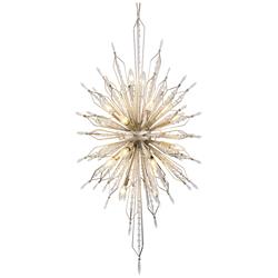 Varaluz Orbital 24" Wide Gold Dust and Crystal Foyer Pendant