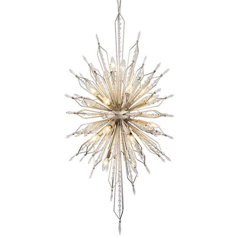 Image 3 Varaluz Orbital 24" Wide Gold Dust and Crystal Foyer Pendant more views