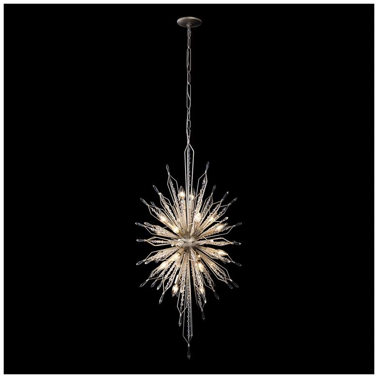 Image 5 Varaluz Orbital 24" Wide Gold Dust and Crystal Foyer Pendant more views