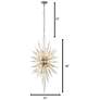 6_Varaluz Orbital 24" Wide Gold Dust and Crystal Foyer Pendant more views