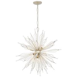 Varaluz Orbital 28" Wide Gold Dust 12-Light Sputnik Pendant