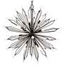 2_Varaluz Orbital 36" Wide Carbon and Crystal 16-Light Pendant