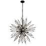 4_Varaluz Orbital 36" Wide Carbon and Crystal 16-Light Pendant more views