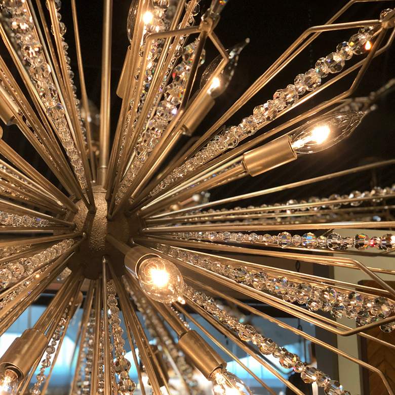 Image 3 Varaluz Orbital 36" Wide Gold Dust 16-Light Pendant more views