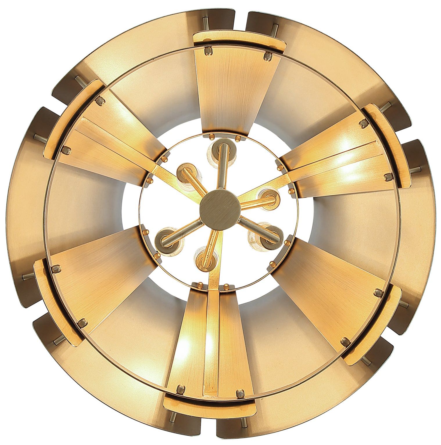 Image 6 Varaluz Peep Show 16" Wide Silver/Sienna 6-Light Pendant Light more views