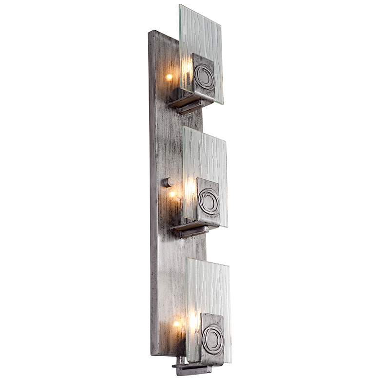 Image 1 Varaluz Polar 4 1/2" Wide Blackened Silver Bath Light