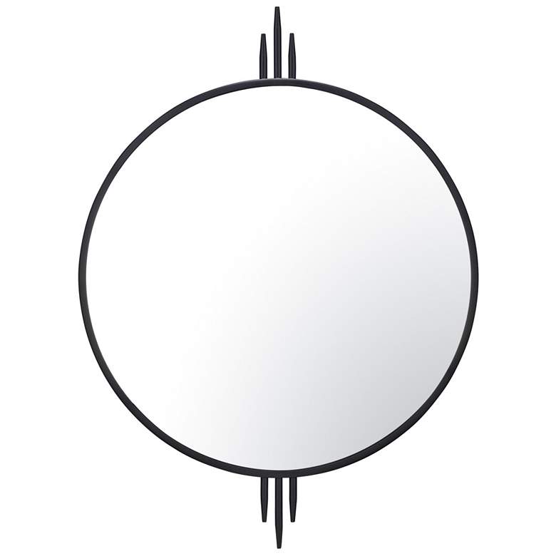Image 1 Varaluz Propaganda Black 30" x 41" Wall Mirror