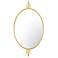 Varaluz Propaganda Gold 22" x 41" Oval Wall Mirror