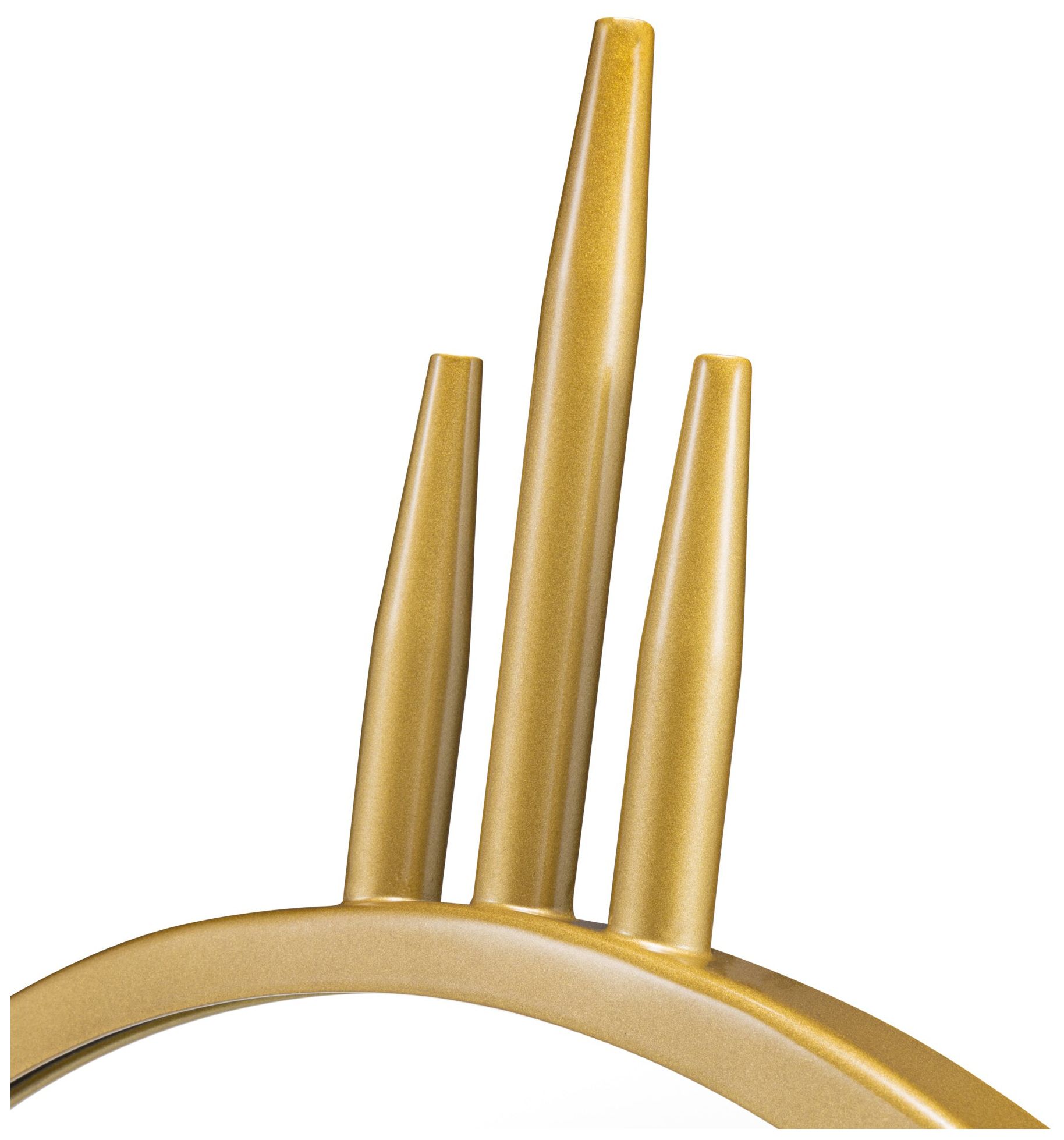 Image 4 Varaluz Propaganda Gold 22" x 41" Oval Wall Mirror more views