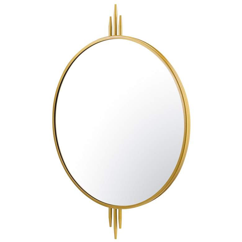 Image 2 Varaluz Propaganda Gold 30" x 41" Wall Mirror more views