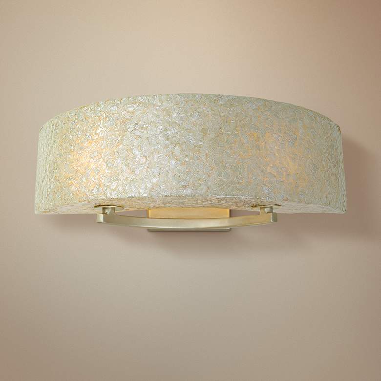 Image 1 Varaluz Radius 23" Wide Hand-Crafted Capiz Shell 2-Light Bath Light
