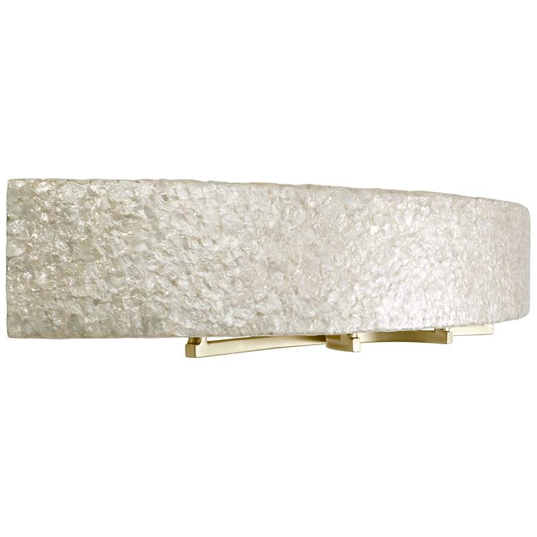 Image 3 Varaluz Radius 36" Wide Crushed Capiz 4-Light Bath Light more views