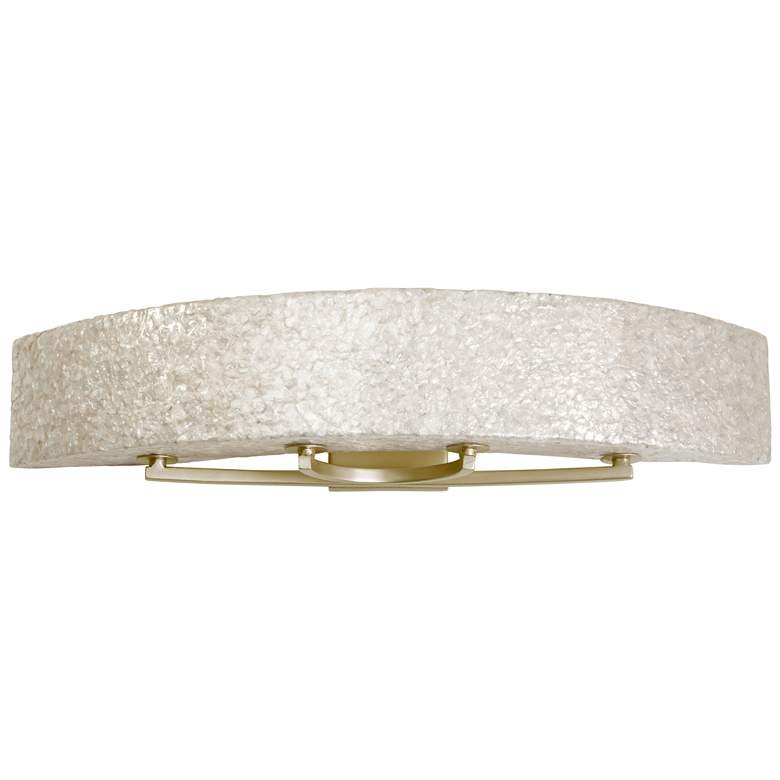 Image 4 Varaluz Radius 36" Wide Crushed Capiz 4-Light Bath Light more views