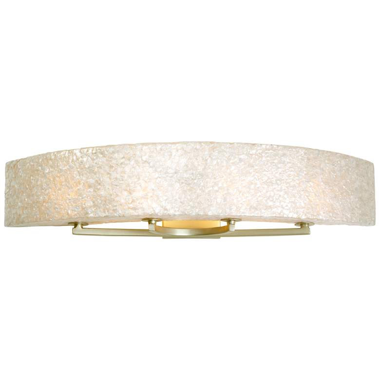 Image 5 Varaluz Radius 36" Wide Crushed Capiz 4-Light Bath Light more views