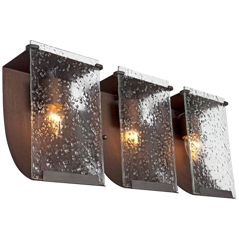 Image 1 Varaluz Rain 22 3/4" Wide Hammered Ore Bath Light